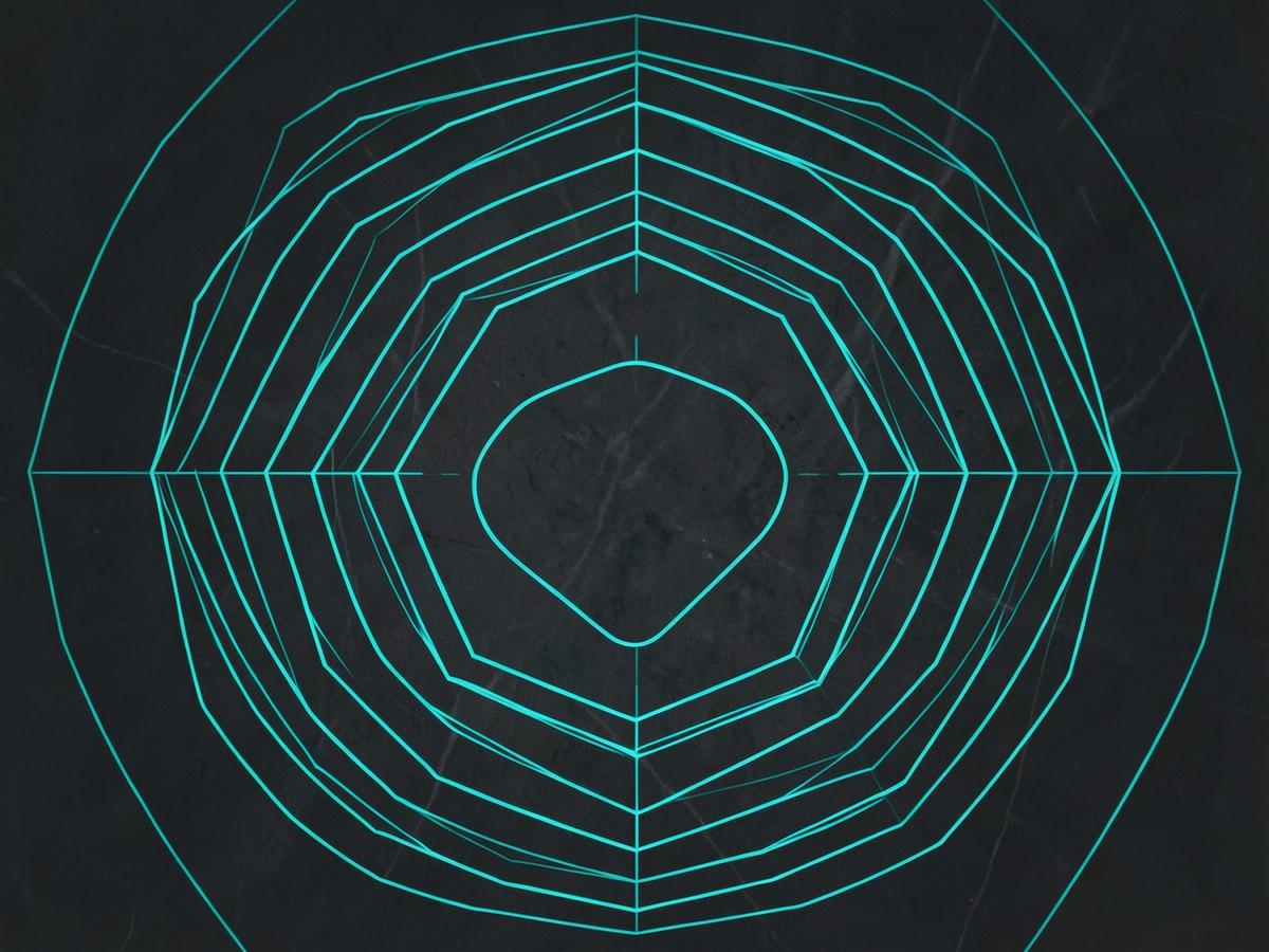 Concentric geometric line diagram representing layered technical safeguards